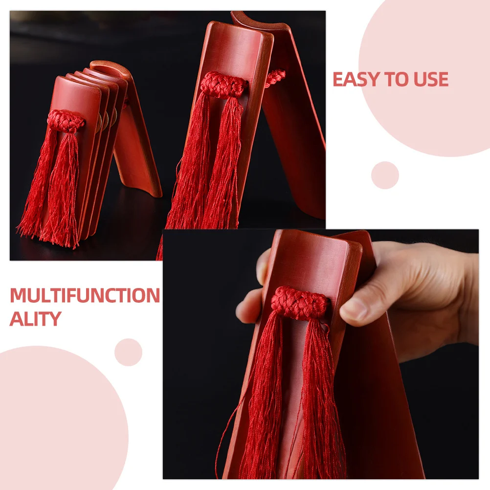 

2pcs Chinese Kuaiban For Kids Bamboo Allegro Clapper Set Traditional Percussion Instrument Musical Tool Children Beginner