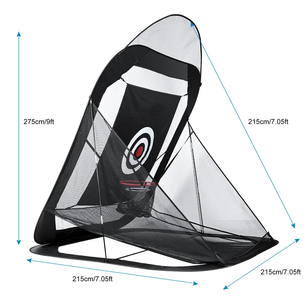 New golf indoor and outdoor swing cutting practice net with automatic ball return function, foldable, easy to store and portable