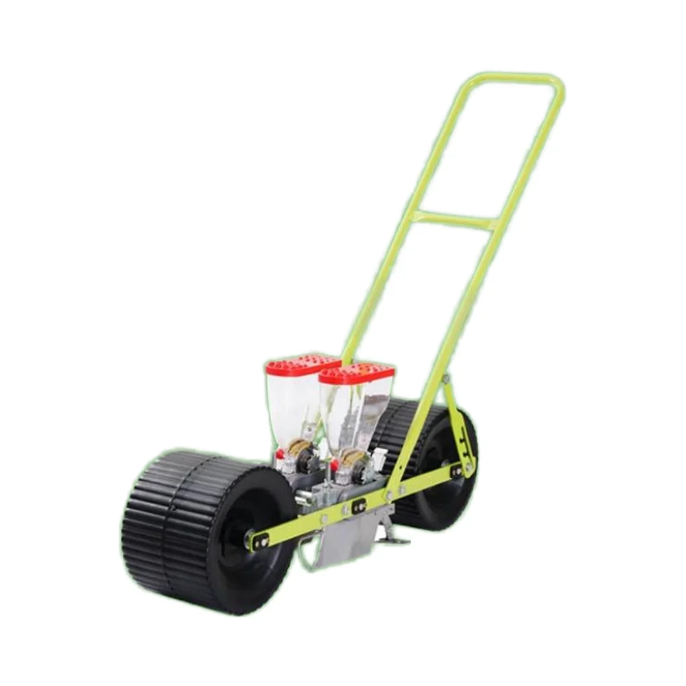 

2-Row Hand-Propelled Agricultural Mechanism Seeder Machine Vegetable Seeder for Carrot Rapeseed Corn Seed Sowing Farm Planter
