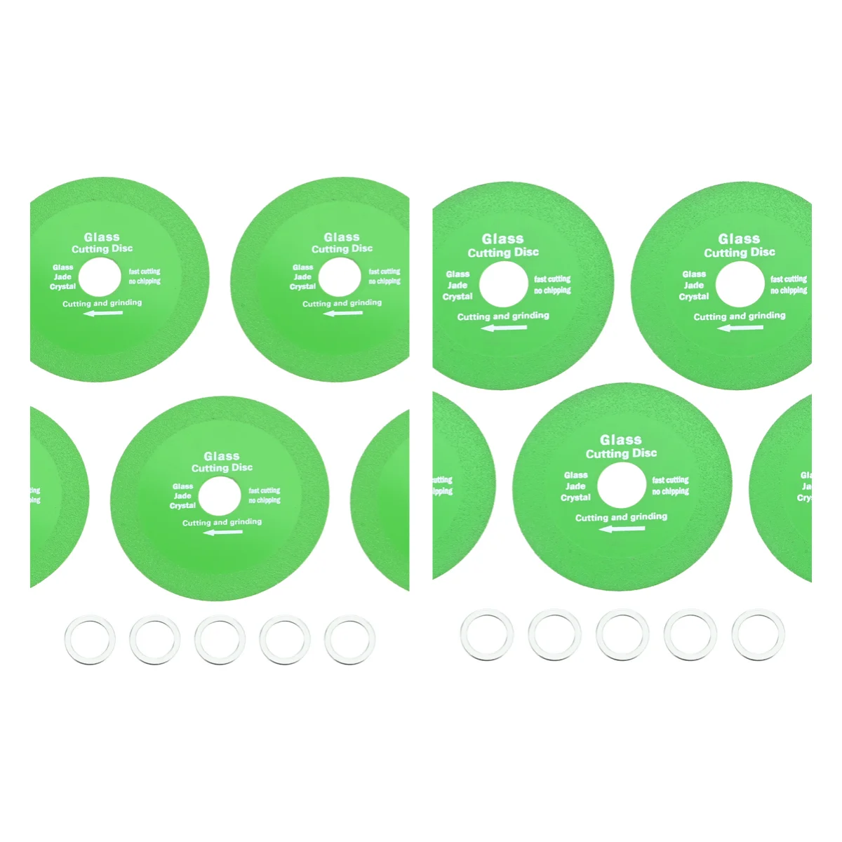 

5 шт. 100/115 мм режущие диски для стекла для угловой шлифовальной машины, ультратонкие стеклянные резаки, инструменты для керамики/кристаля/плитки/нефрита/бутылки вина