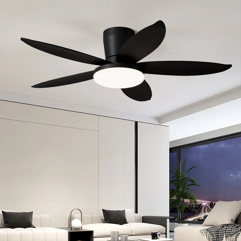 Living Room Dining Room Fan Light Household Ceiling Fan Light High Wind Power Variable Frequency Children's Bedroom Ceiling 2025