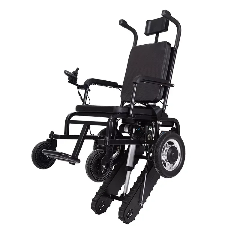 

Factory Price Folding Electric Wheelchair Foldaway Motorized Stair With Intelligent Crawler-Type