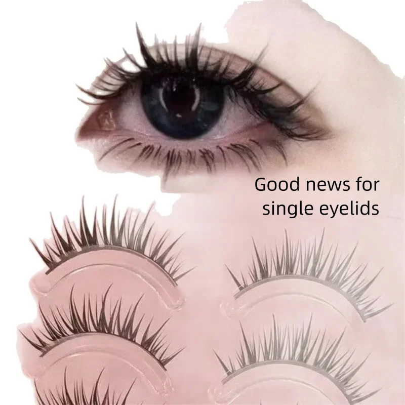 

New Comic-Style Lashes | Natural Lash Salon Look, One-Piece False Eyelashes, Dense & Curled with Black Full Strip