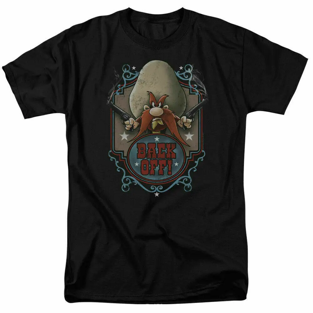 

Back Off T Shirt Mens Licensed Cartoon Merch Yosemite Sam Black