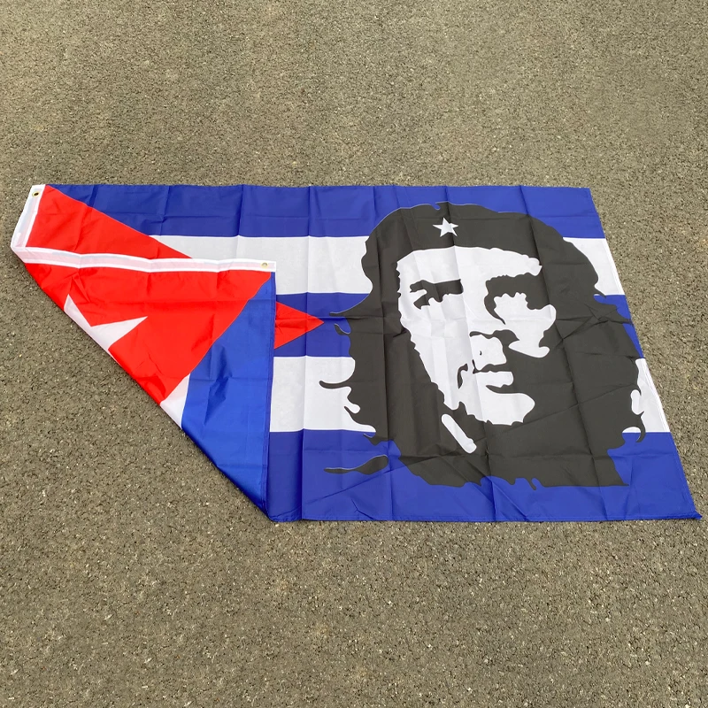 aerlxembrae 3x5ft Polyester cuba Flag    cuba revolution hero EI CHE Ernesto Guevara Flag