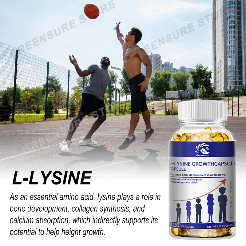 L-Lysine Supports repair & maintenance of tissue Involved in collagen formation Children Youth Healthy Growth - 1000mg