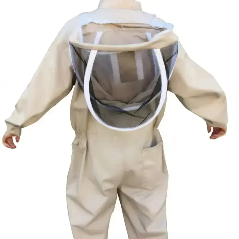 Full Body Beekeeping Clothing Professional Beekeepers Bee Protection Beekeeping Suit Safty Veil Hat Dress All Body Equipment
