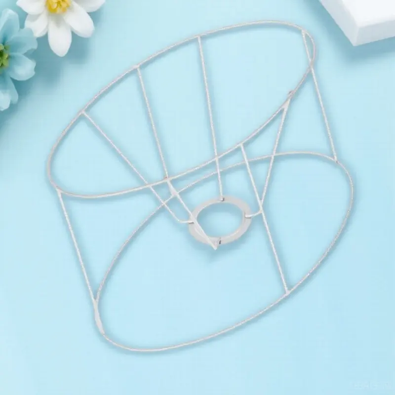 

Iron Lampshade Rack Frame for Table Lamps Desk Tapered Holder White DIY Durable Safe Easy Install Lighting Accessories