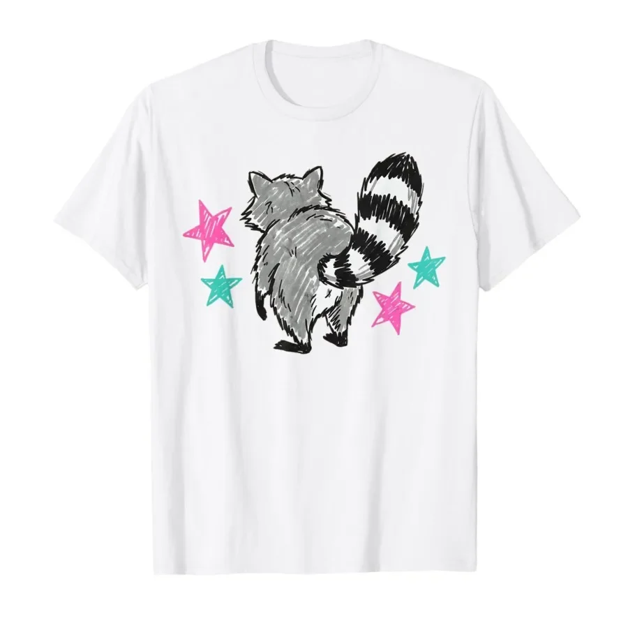 

See Ya Soon Racoon Funny Raccoon Saying Quote T-shirt For Men Women 100% Cotton T Shirts Short Sleeve Tops 0424-3