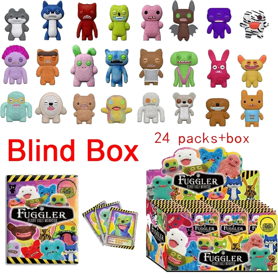    Ugly Fuggler Monsters Serie: Grin Oogah Boogah Rabid Rabbit Sasquoosh Blind Box Montage-Sammelmodell Spielzeug Geschenke
