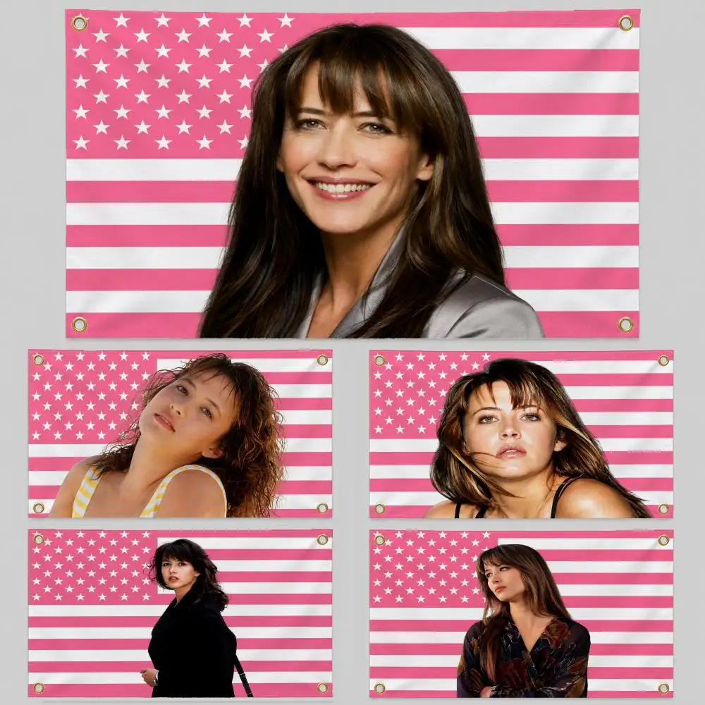 Celebrity Sophie Marceau Elektra King Flags Wall Hanging Background Flag Wall Decor Banners for Outdoor Bedroom Dorm Room Decor