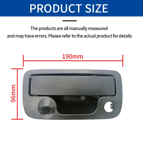 Imagen 2 del producto Cámara de marcha atrás con manija de puerta trasera NTSC para VW Volkswagen Amarok 2010-2020, cámara de respaldo impermeable de visión nocturna