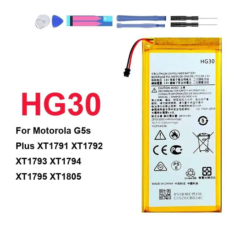 

Аккумулятор HG30 для Motorola Moto XT1794 XT1792 G6 XT1925 G5S Plus XT1791 XT1795 XT1805 XT1803 G6 XT1806 Аккумуляторы для мобильных телефонов