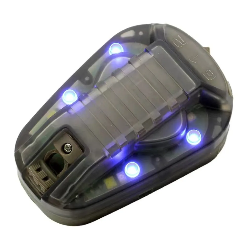 Multi-Color Sports Helmet Light Waterproof Signal Light Helmet Flashing Light Survival Identification Lamp Helmet Flashlight