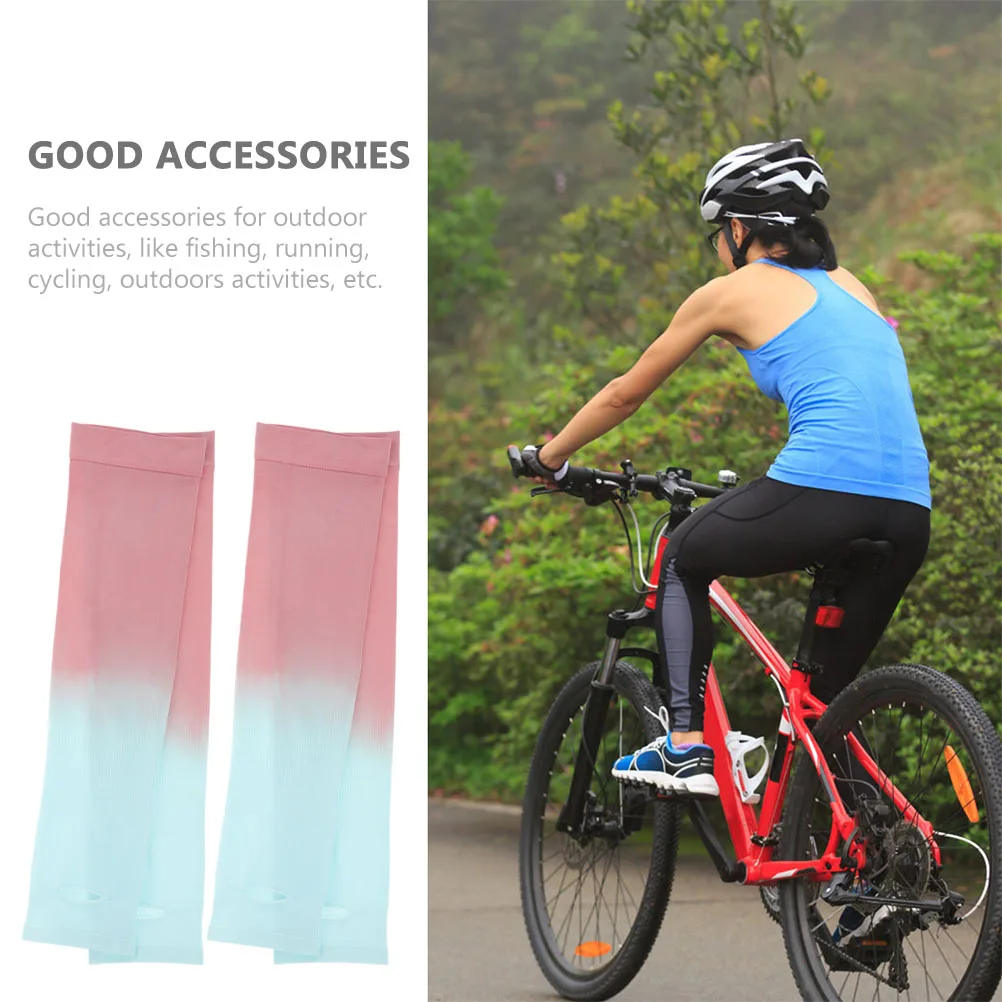 

Ice Silk Sleeve Gloves Sleeves to Cover Arms UV Protection Cooling For Summer Men Sun Protective