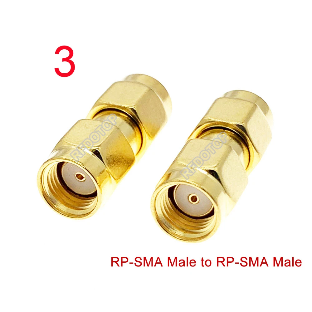 2PCS SMA to SMA Convertor Male to Female Straight/90Degree Connector Wifi Antenna RPSMA Male Plug RF Coaxial Adapter Gold Plated