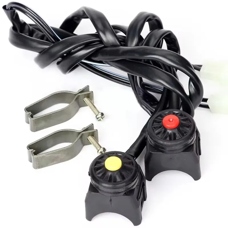 Motorcycle Push Button Horn Switch 2025 New Arrival 22mm Motocross Dual Sport Mount Handlebar Switch Auto Equipments