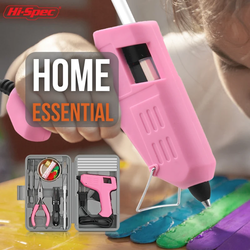 Imagem -04 - Oi-spec-hot Melt Glue Gun Artes e Ofícios Tool Kit Conjunto para Modelagem Artesanato Hobbyists e Reparos Home Faça Você Mesmo 27 Pcs 10w