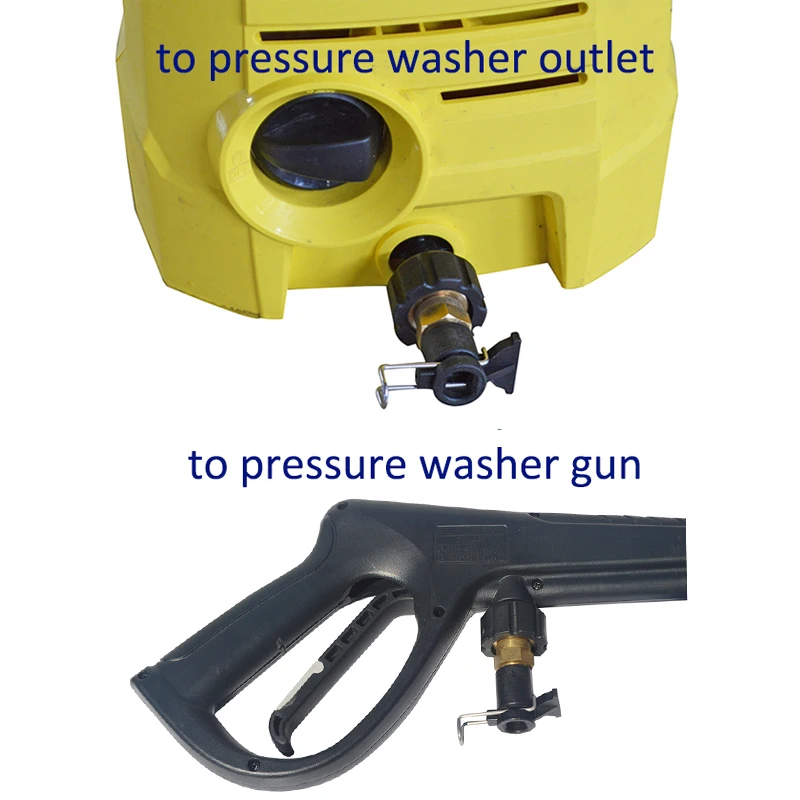 Pressure Washer Hose Outlet Connector Converter For Karcher Lavor Bosch Nilfisk STIHL AR Blue To M22 Connect