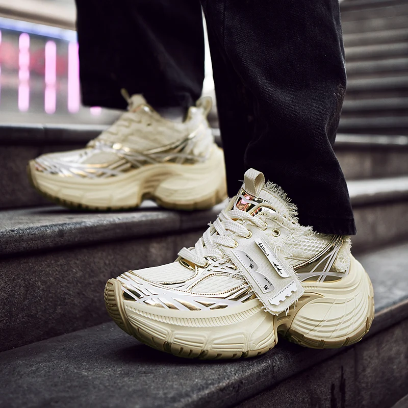 

Men's Shoes New Tennis Men Soft Soles Comfort Male Sneakers Breathable Thick Soled Casual Sneakers Outdoor Running Four Seasons