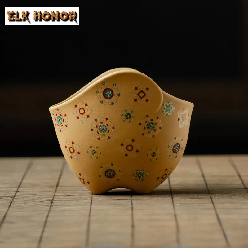 90ml Baoxianghua Ingot Zisha Tea Pitcher Divide Tea Cha Hai Dispenser Justice Cup Fair Mug Tea Ceremony Collection Accessories