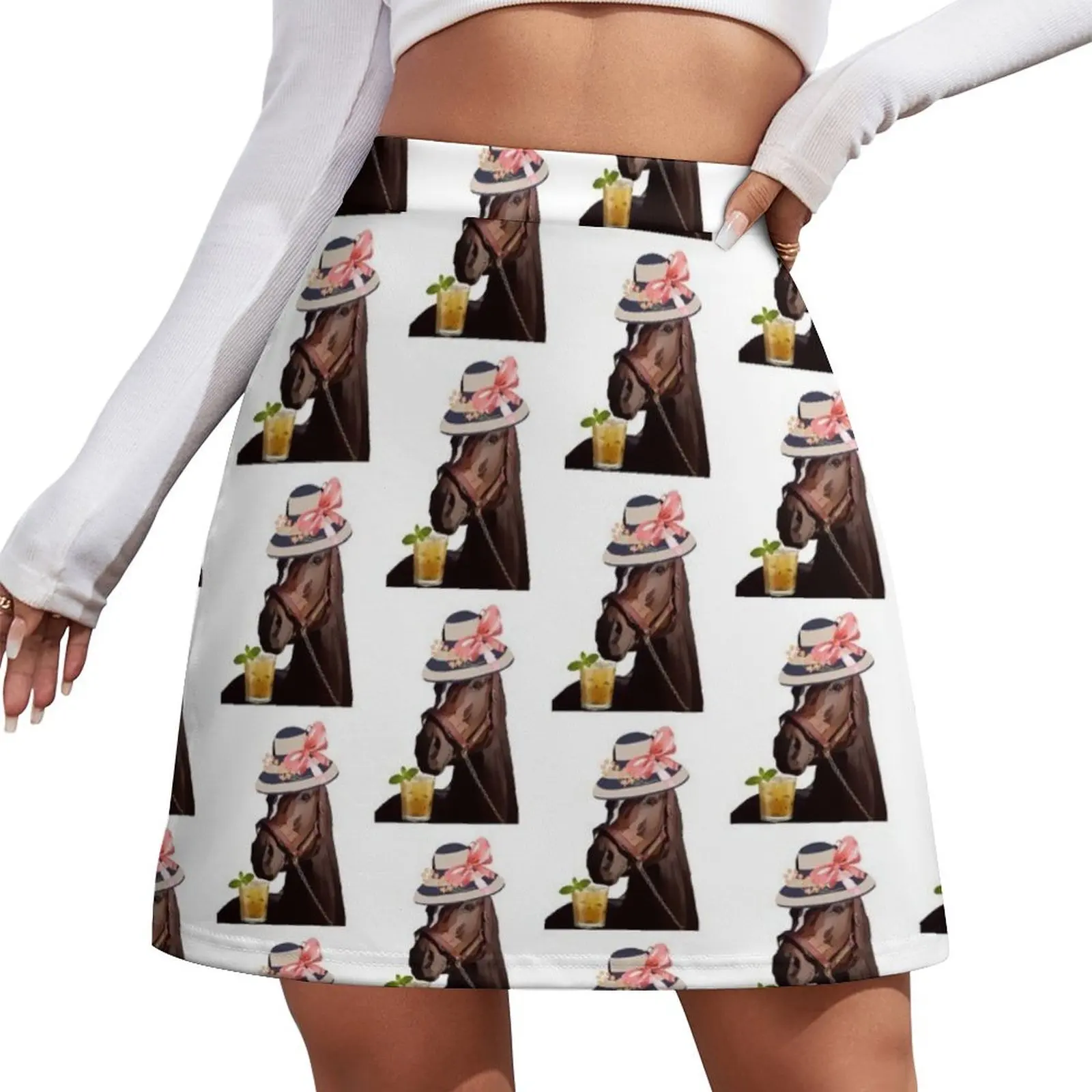 

Funny Derby Party Horse Racing Shirt Mini Skirt skirt for women clothes for women night club outfits Mini Skirt