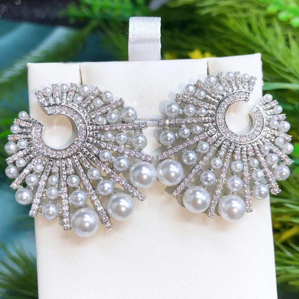 

Kellybola Luxury Gorgeous Pearls Stud Earrings Wedding Accessories Bridal Charm Women Lady Daily Party Show Fashion Jewelry
