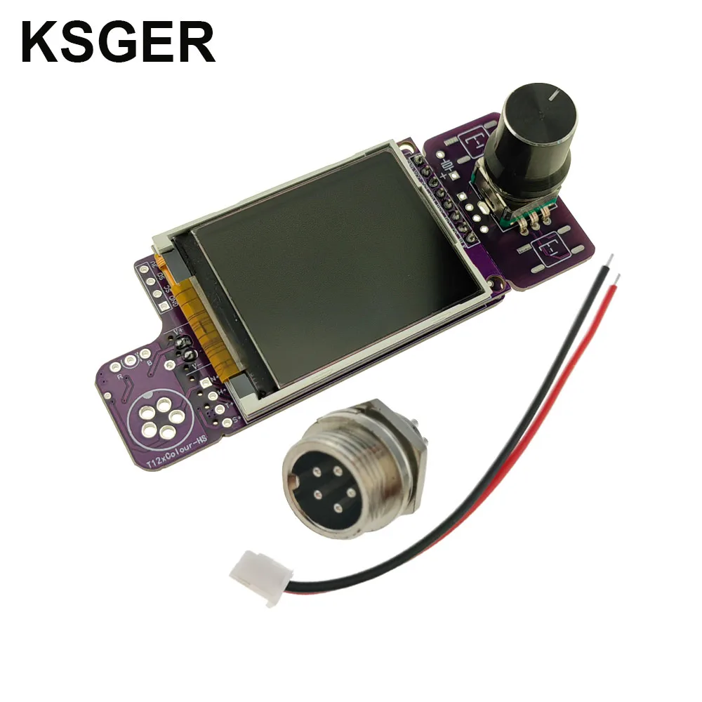 KSGER T12 Controller DIY Kits STC V2.3 Solder Station Welding Iron Tip 1.8 Inch Display Electric Tools Auto-sleep TFT-LCD