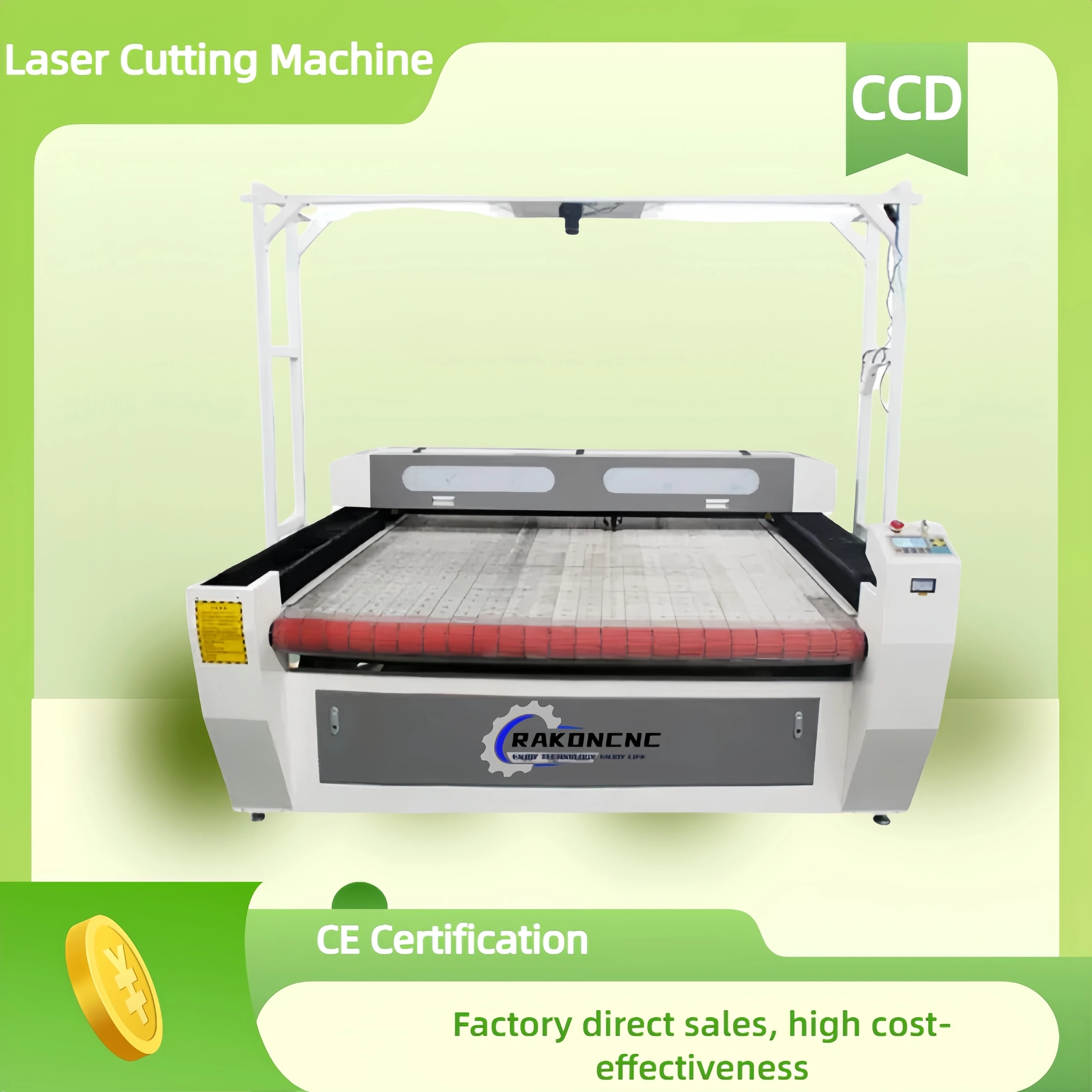 

High Speed Ccd Controller Auto Feeding Table Co2 Laser Cutting Machine for Fabric Roll 1610 1626 60w 80w 100w