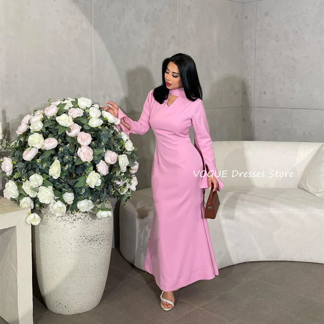 

Saudi Arabia Mermaid Evening Dresses Muslim Long Sleeve Prom Dress Women Formal Party Dress فساتين للمناسبات الرسمية New