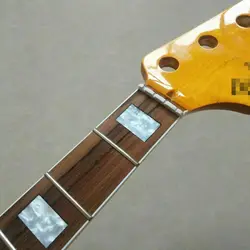 Piezas de cuello de guitarra de 4 cuerdas, diapasón de palisandro de 20 traste, bloque de incrustación