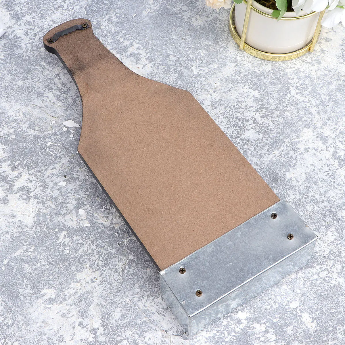 Wall Mounted Wood Bottle Opener Beer Shape Home Decoration American Country Style Wall Cap Ornament Bar Tool