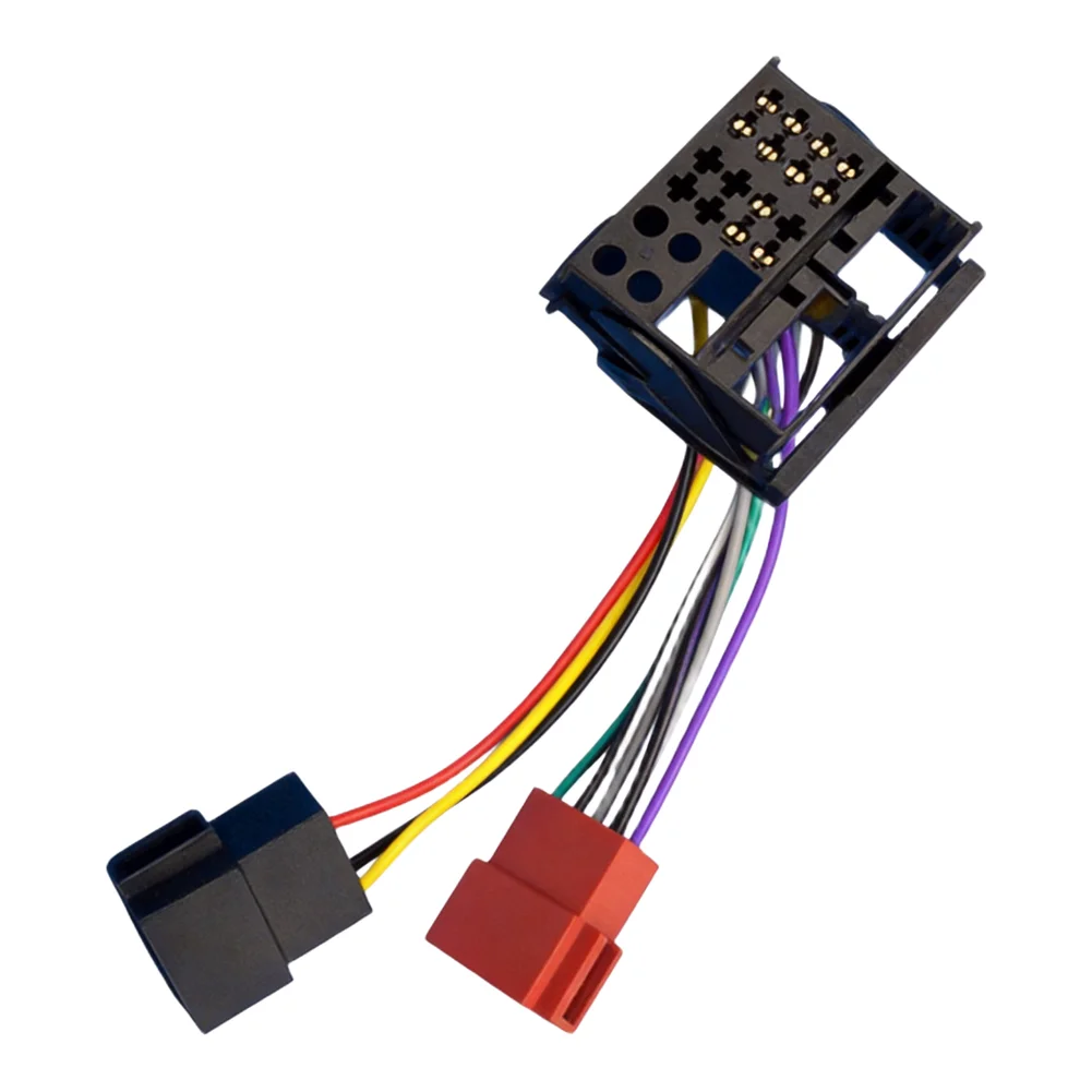 RCD Radio Connector Car Radio Adapter Radio Installation Reliable Function Wear-resistant 12V Voltage ABS Material