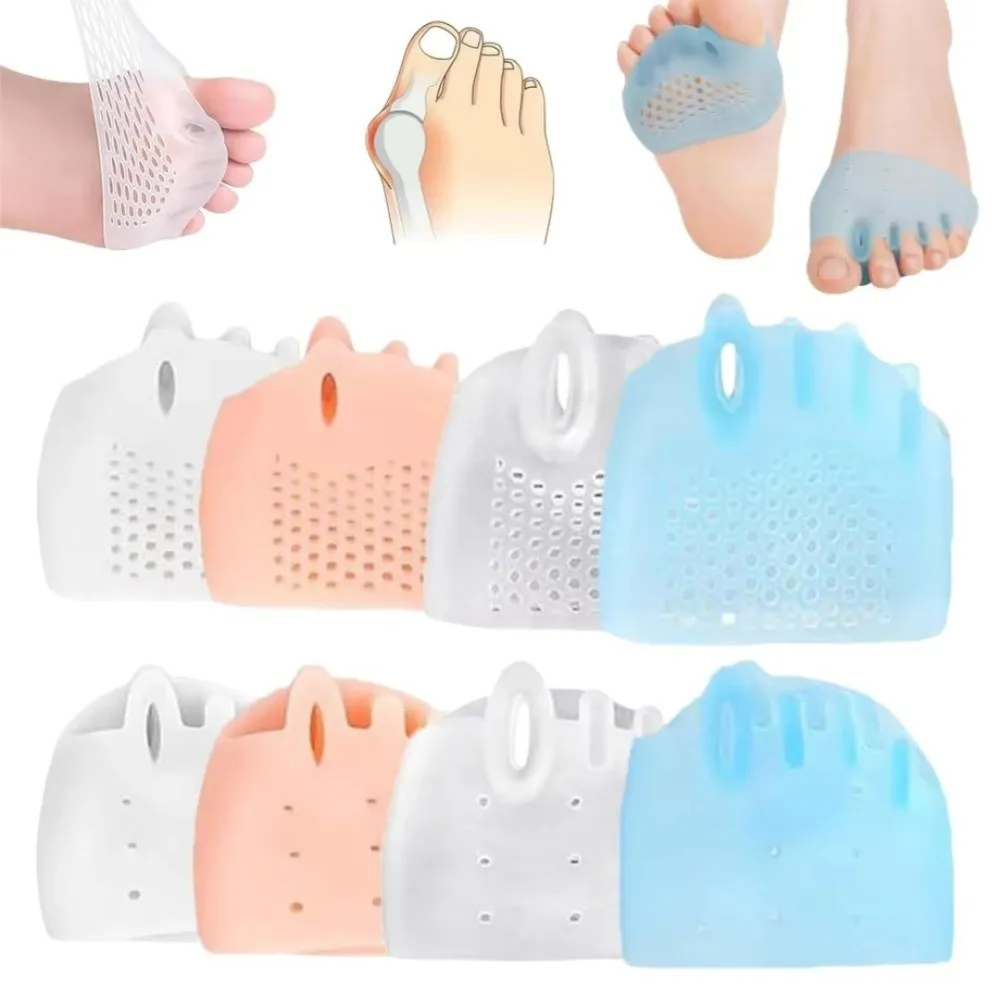 New SEBS Forefoot Pads Honeycomb Cushioning Toe Separation Toe Separators Waterproof Reusable Toe Sleeves Adult Foot Care