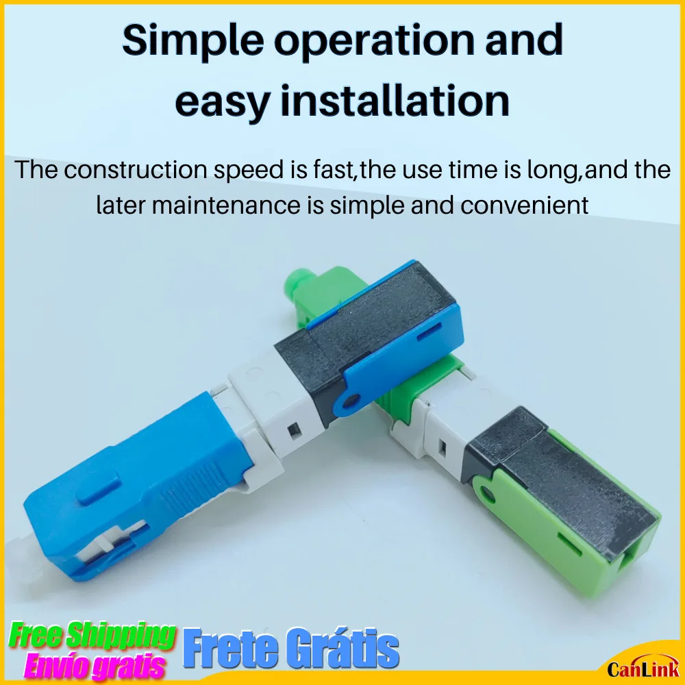 ESC250D SC APC & SC UPC Single-Mode Fiber Optic Quick Connector FTTH SM Optic Fast Connector