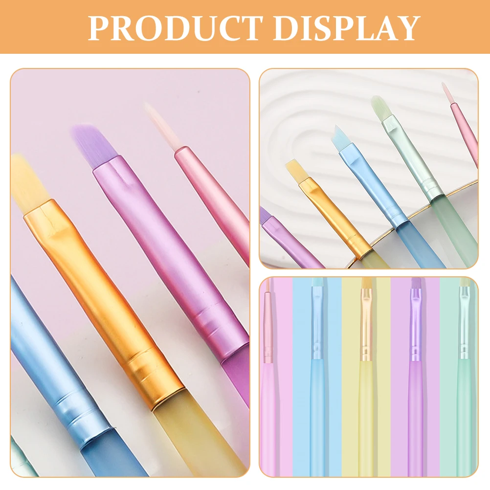 

5Pcs Nail Art Brush Set Creative Manicure Pens Easy Use Lightweight Nail Painting Tools DIY Nails Design Accessories