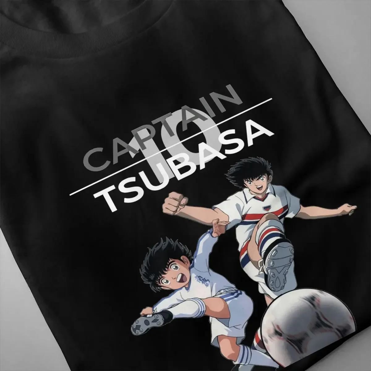 Holly E Benji Captain Tsubasa Cartone Anni Calcio Shirt T-shirt Rare Cotton Splicing Comfortable Tee