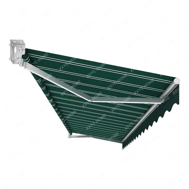 Awning Retractable Canopy Aluminum Alloy Outdoor Balcony Roof Home Terrace Courtyard Hand-Cranked Electric Awning