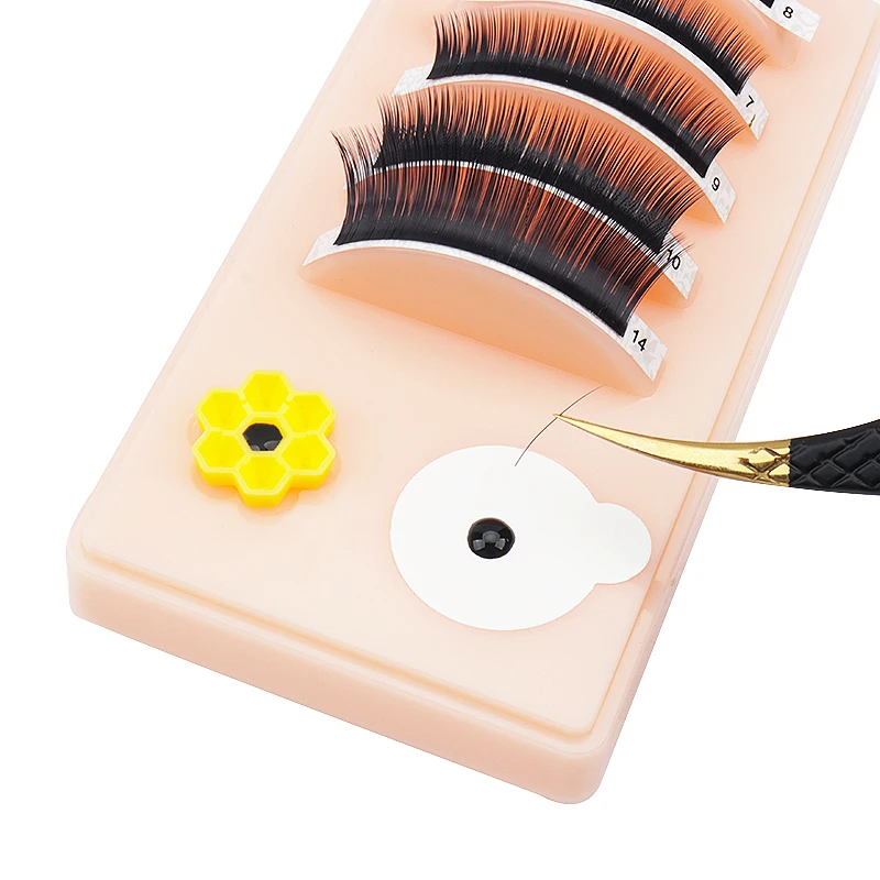 1pcs Eyelash Extension Palette With Cover Dust-Proof Lash Lifting Supplies Acrylic Eyelashes Extension Tablet Tray Plate Stand