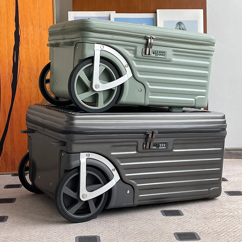 Handgepäck, seitlich zu öffnender Koffer, Reisekoffer, supergroße Räder, 20-Zoll-Handgepäckkoffer,arii SeksPO Als Diego Diego
