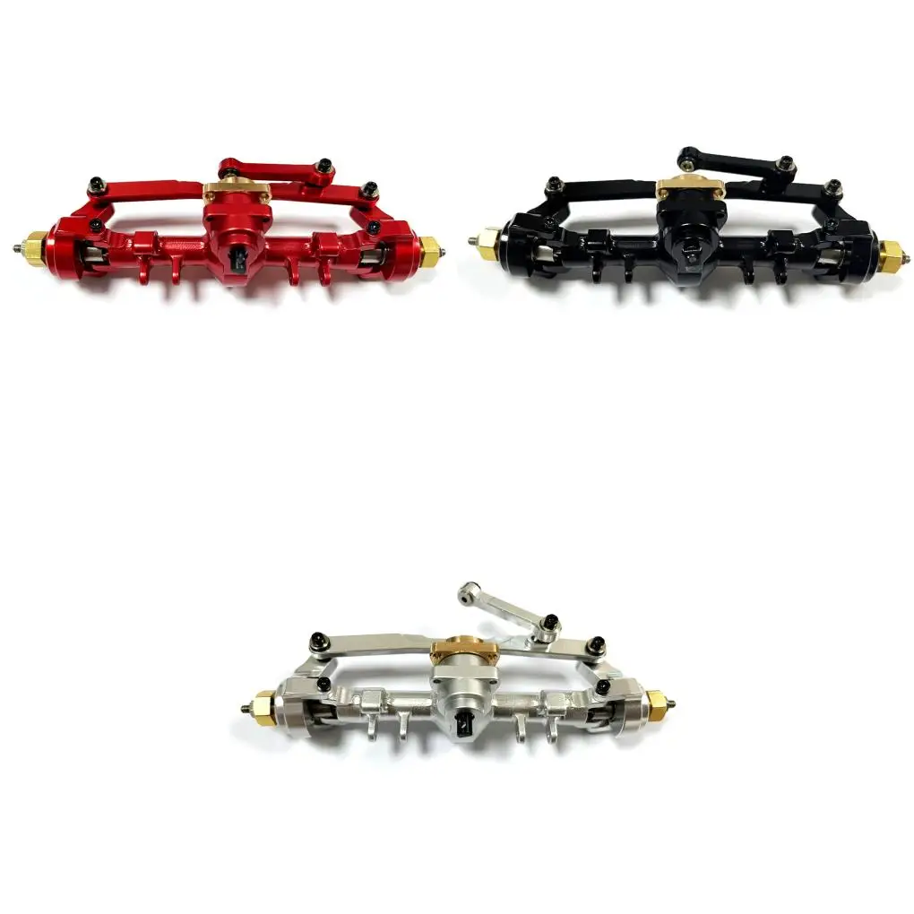 

RCGOFOLLOW 1pieces Aluminum Alloy Better Stability Front Axle For 1/24 Rc Front Axle Axial SCX24 RC Car Part RC Car Accessories