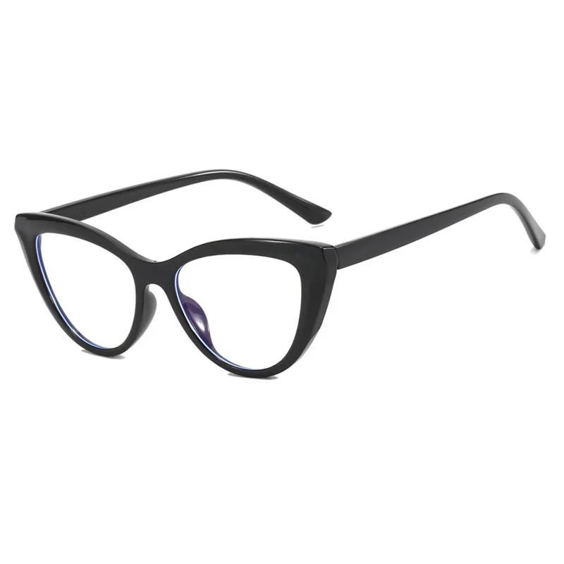 إطار نظارات على شكل عين القطة على الموضة الأوروبية والأمريكية للنساء، نظارات عصرية متعددة الاستخدامات لحجب الضوء الأزرق على طراز الشارع #4