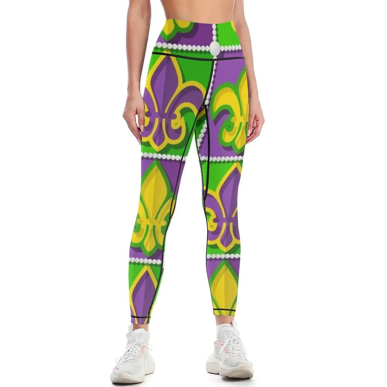 Mardi Graspattern Leggings Fitness clothing Fitness woman Womens Leggings