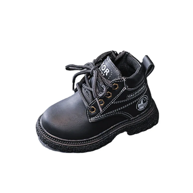 

Boots for Girls Boys Toddlers Children Shoes Autumn Fashion Kids Casual Short Boot Non-slip Leather Ankle Booties Running Shoes