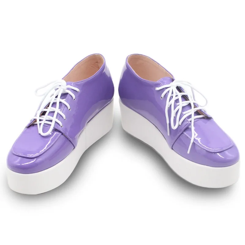 Nyubara Reona Cosplay Shoes Anime Accessories Cosplay Props PU Leather Shoes Halloween Party Boots Big Size Custom Made