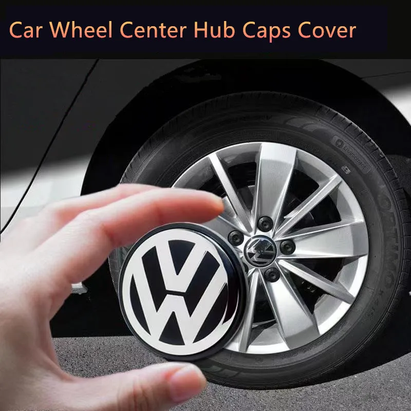 4PCS 65mm Car Wheel Badge Emblem Sticker 60mm hub cover For Volkswagen VW Jetta R Rline Touran POLO Golf MK4 MK5 MK7