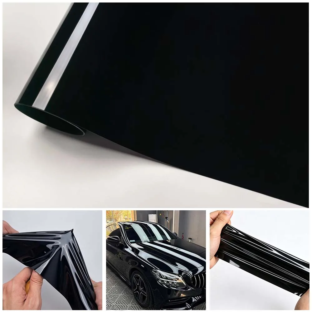 TPU PPF Paint Protection Film Anti-scratch Self-healing Glossy Black Piano Vinyl Color Changing Sticker