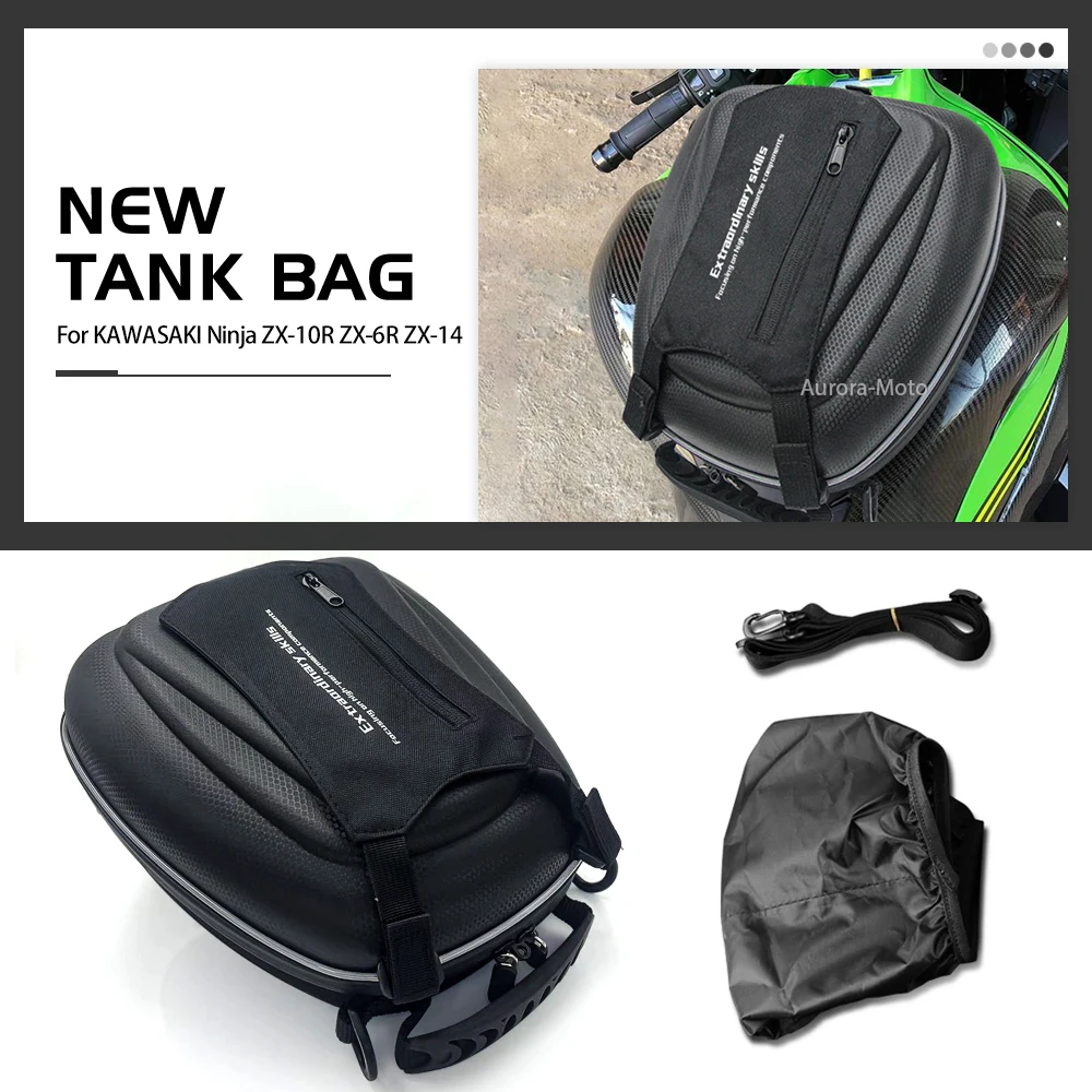 Motorcycle Fuel Tank Bag Luggage For Kawasaki Ninja ZX-10R ZX-6R ZX-14R NINJA 650R NINJA 1000 Navigation Racing Bags Tanklock