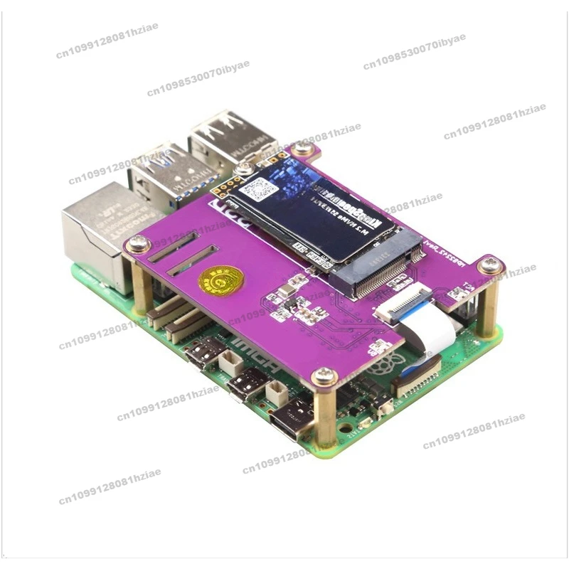 For Raspberry Pi 5 Expansion Board PCIE To M.2 NVME SSD Pi5 PCIe MPS2242-2230