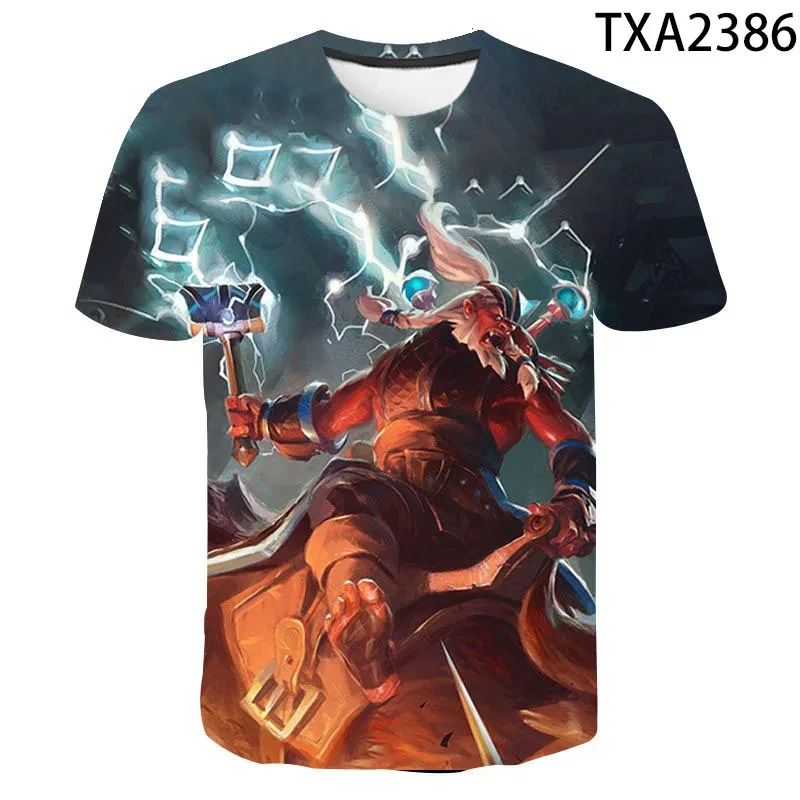 Game Dota 2 T-shirts 3D Print Men Women Short sleeve O-neck Tshirts Hip Hop streetwear Casual Top Unisex clothing